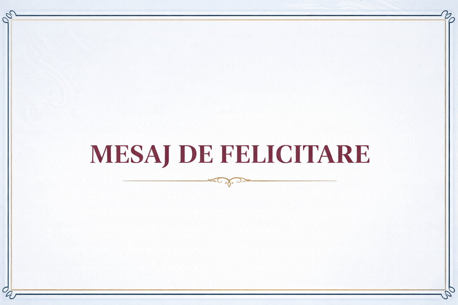 Mesaj de felicitare Image